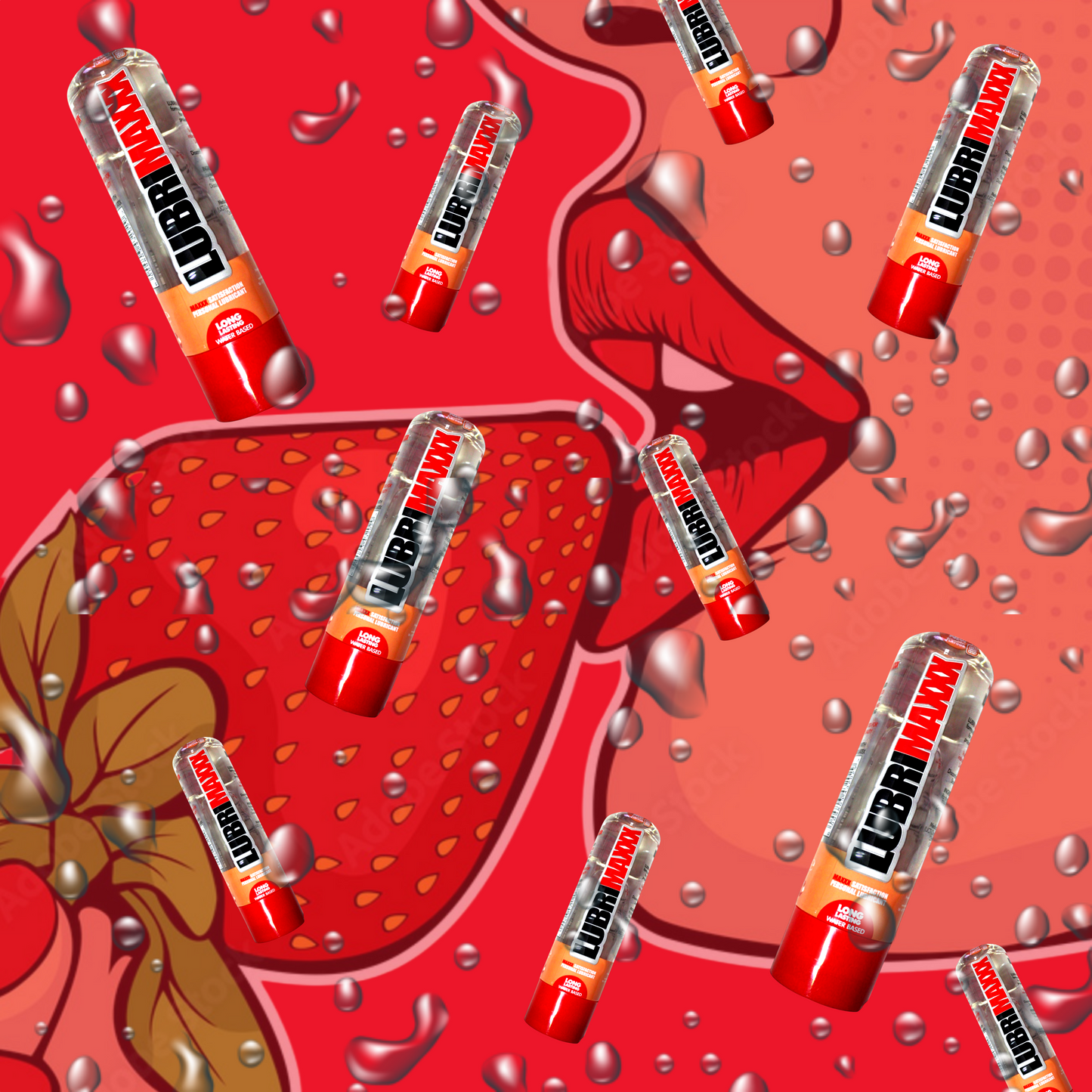 Lurimaxxx Edible Strawberry Water-Based Lubricant – tasty, smooth, and safe for oral play. Ideal for enhancing intimacy with a sweet flavor, compatible with condoms and sex toys, and easy to rinse off.